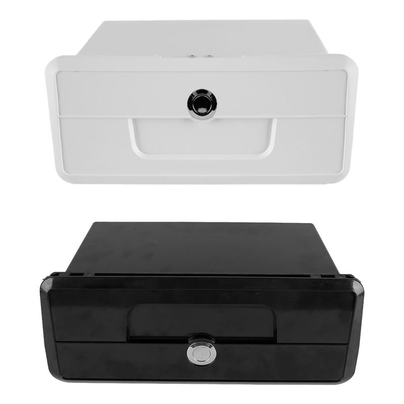 ロック付きマリンボート収納ボックスコンテナ.軽量ロック可能ボートグローブボックスヨット収納ケース携帯電話用