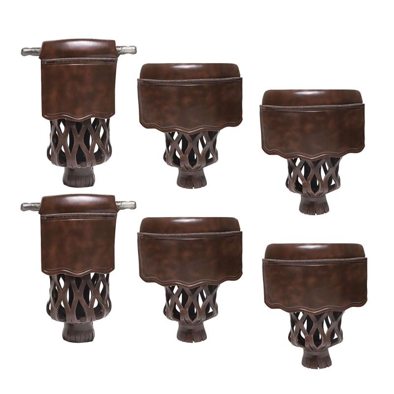 6ピース プールテーブルポケット ビリヤードバスケット PUプレミアムビリヤードポケット