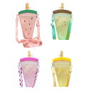ストロー付きウォーターボトル ガールズドリンクボトル クリエイティブ 320ml 実用的なアイスクリームウォーターボトル スポーツ フィッシング ストリート 夏...