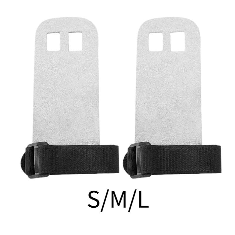 2ピース/個重量挙げハンドグリップ2フィンガージムスティックバーグリップ体操バートレーニング用の通気性パーム保護プルアップグローブ