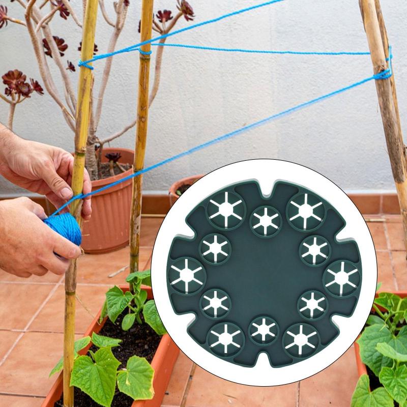 竹製ケーンホルダー 丈夫なグリップサポートキャップ トマト 屋内 屋外 豆用