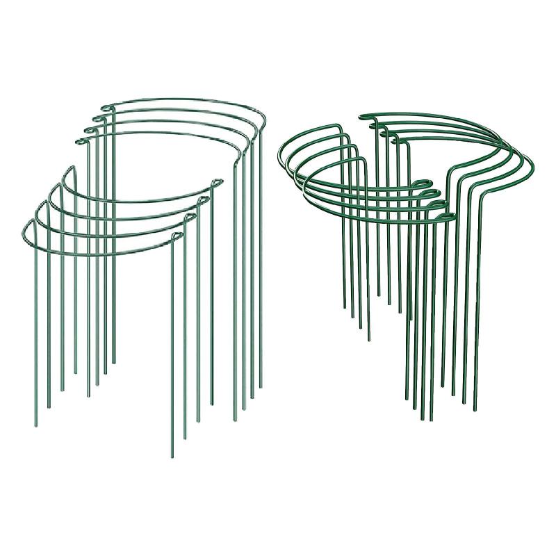 8個の植物サポートステーク.牡丹ケージとサポート.屋内と屋外の野菜.バラ.トマト.中庭用の植物支柱