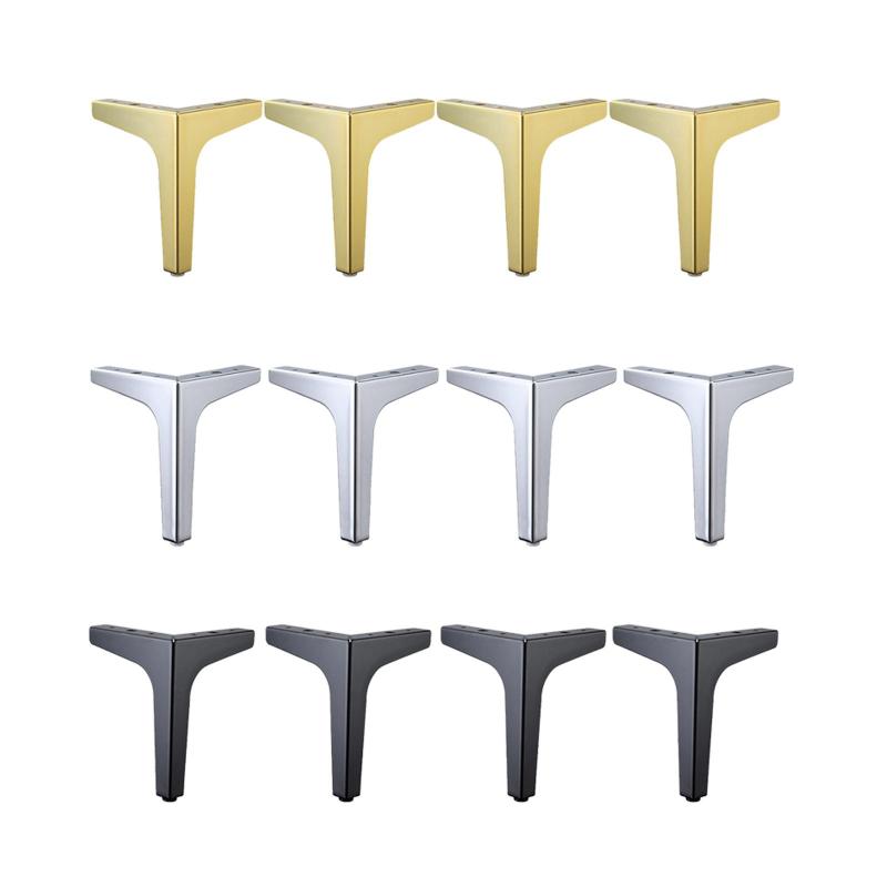 モダンな家具ソファ脚メタルポリッシュメッキテーブルキャビネット食器棚足diy交換部品.4個