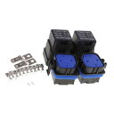 2セット12V40A4ピンリレーおよびリレーホルダーソケットが端子に統合されています