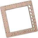 木製編み物ゲージ定規スクエア軽量編み針ゲージデザイナー