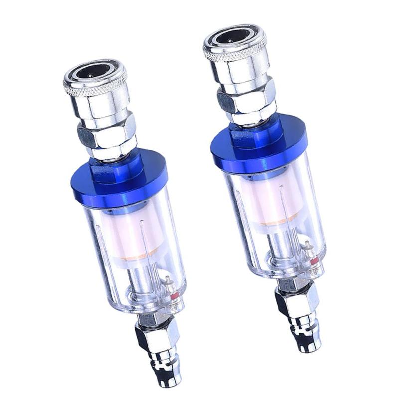 2pcs 空気油水分離フィルター コンー スプレー 塗料ガン用 オイル水セパレーター