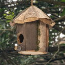 屋外木製鳥の巣休憩場所鳥の装飾アンティークバードハウス用