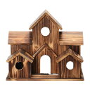 木製の鳥の家.ハチドリの巣.ぶら下がっている鳥の小屋.鳥の巣.鳥のケージぶら下がっている鳥の餌箱