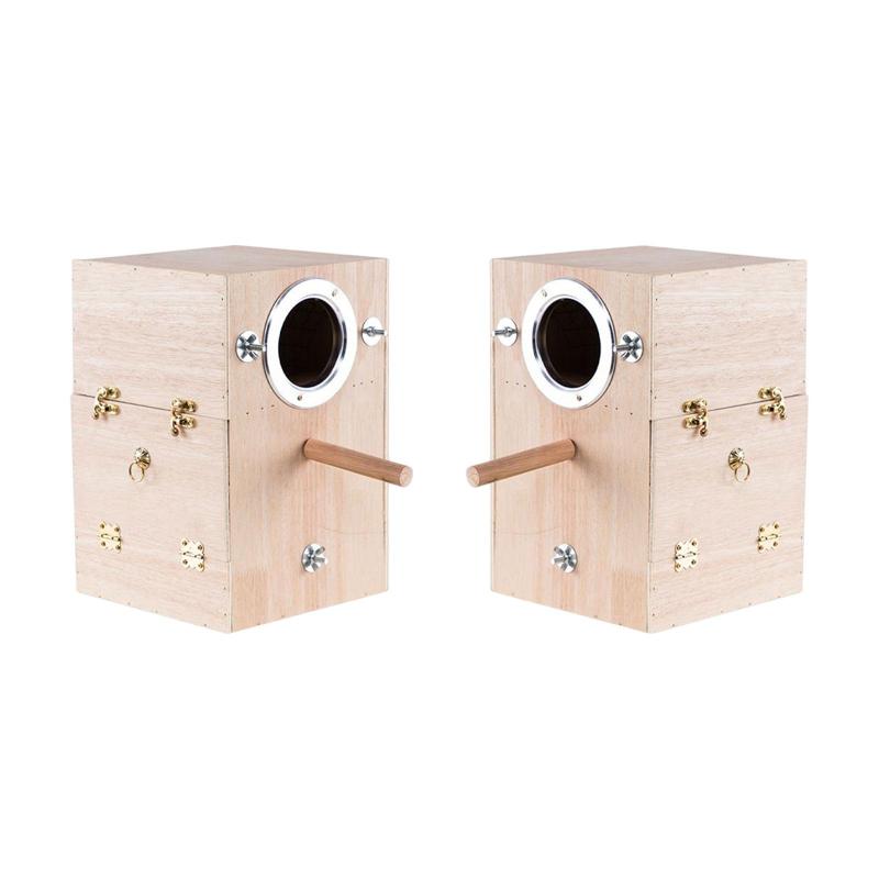 オウムの繁殖箱 インコの巣箱 バードハウス カナリア コニュア オカメインコの孵化