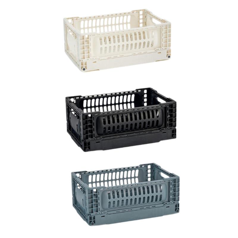 収納バスケットボックス コンパクト 5L 傷に強い 安定感 ブラック 大容量 オーガナイザーケース カーゴ..