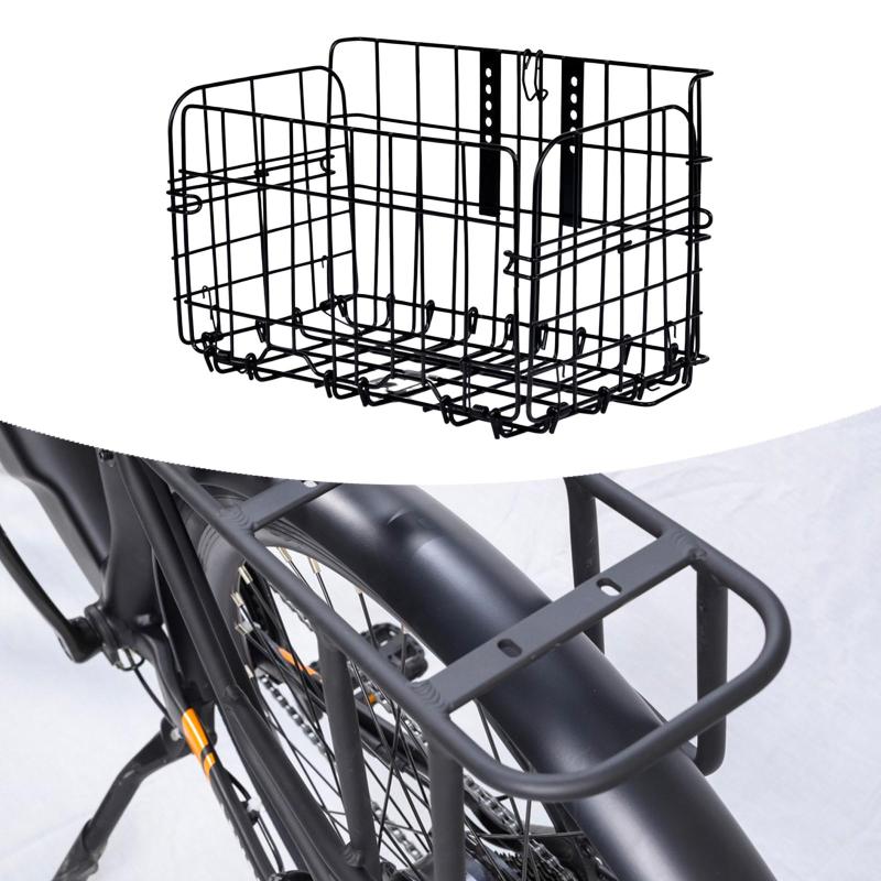 折りたたみ式フロントバスケット.組み立て簡単.マウンテンバイク用.多用途.寸法: 34 X 19.5 X 22.5 Cm.容量: 30 Kg.