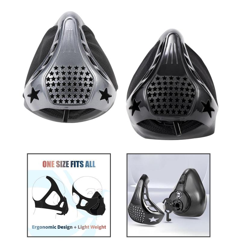 調整可能な抵抗フィットネスマスクジョギングフィットネスカーディオを走らせるための男性と女性のため..