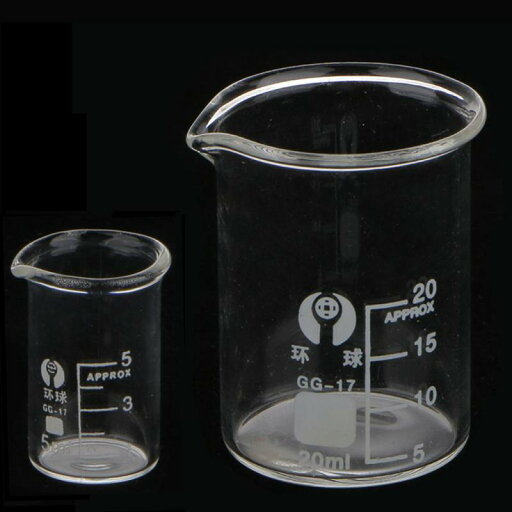 5mL および 20mL 実験室用ガラスビーカー ホウケイ酸容器 5mL および 20mL 実験室用ガラスビーカー ホウケイ酸容器