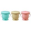 ふた付きチャンバーポット.便器ス防滴明るい色子供大人ハンドル付き実用的なプラスチック小便器トイレ小便器ボトル