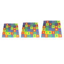 パズルプレイマット アルファベット 数字 EVA ソフトゲームマットセット ベビーハイハイエクササイズマット用