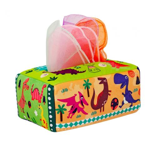 ティッシュボックス感覚おもちゃモンテッソーリ早期学習おもちゃハイコントラスト柔らかいおもちゃ 10 個 3