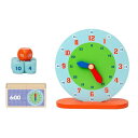 子供用木製モンテッソーリ時計おもちゃ.教育時間アクティビティセット.ホームスクール用品子供用教材