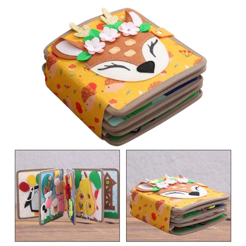 モンテッソーリ忙しいボード幼児のための感覚おもちゃの赤ちゃんの活動ボード