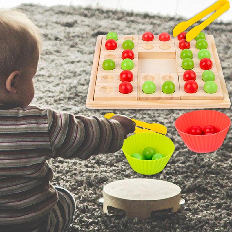 モンテッソーリライフ成長サイクルボード#幼児向け教育4グリッド , Multicolor03