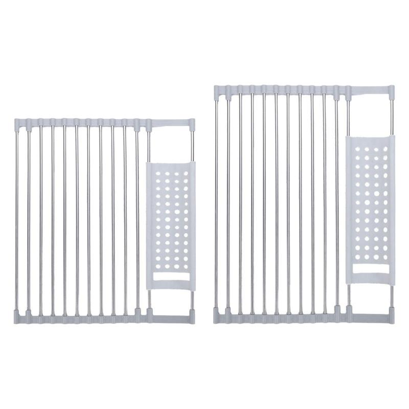 ロールアップ食器乾燥ラック シンク乾燥ラック 折りたたみ軽量棚 食器ラック キッチンシンクラック レ..