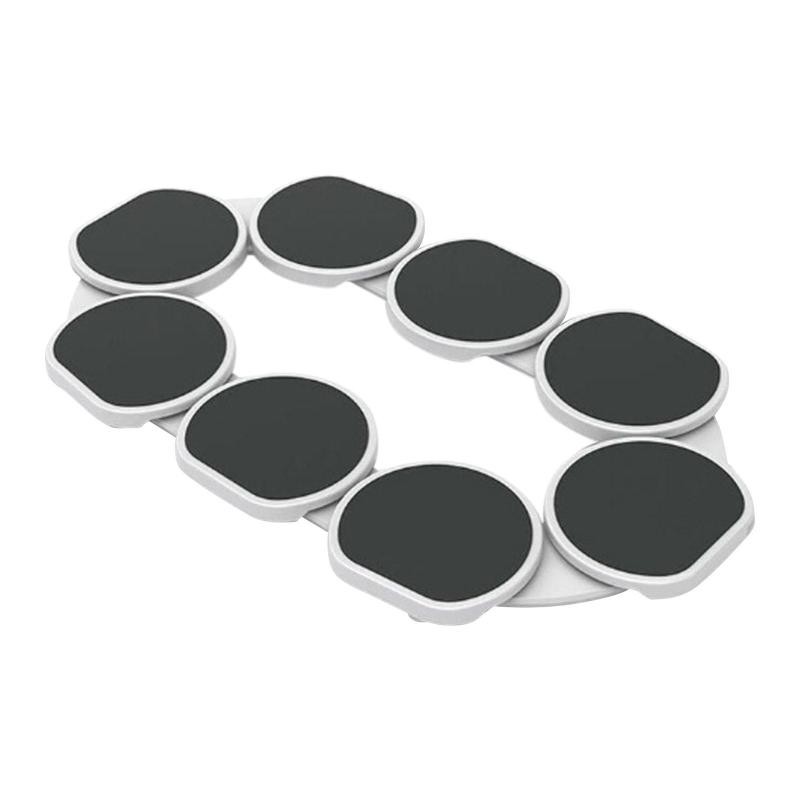 回転式レイジートレイ ダイニングテーブルオーガナイザー 食器テーブルトップ 360°回転トレイ 長方形テ..