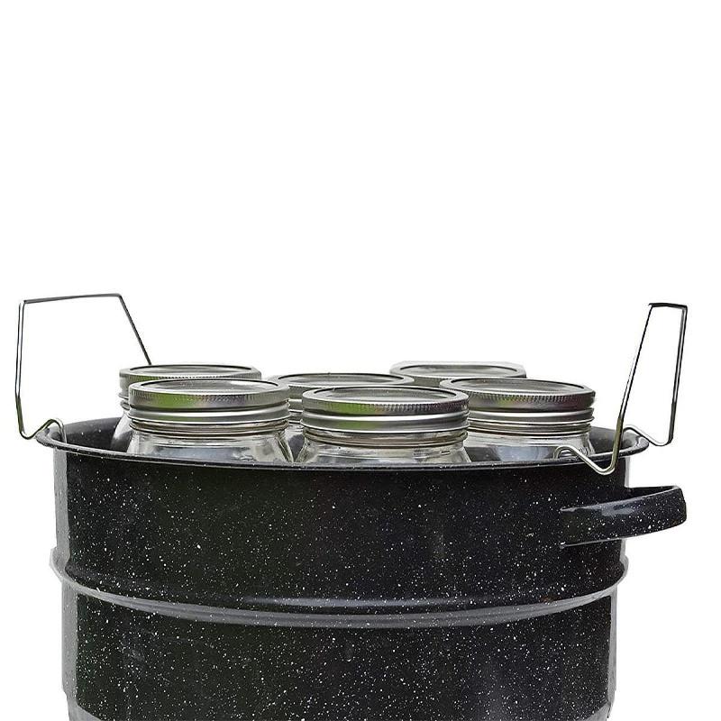 スチーマー缶詰ジャーラックマルチジャーホルダー広口ジャー用頑丈な耐