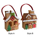 フェルトジンジャーブレッドハウスバッグ クリスマスギフトバッグ クリスマスバッグ パーティーの記念品 お菓子バッグ クリスマスデコレーション 女の子のお祭り トップハンドルフェルトバッグ