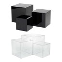 アクリルキューブディスプレイボックス 3個セット 10cm 17cm 12cm キューブ 多機能使用