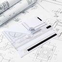 A4 製図板製図テーブル製図板テーブルスライド定規多機能描画ツールセットエンジニアデザイナーギフト