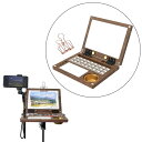 【レビュー特典あり】混合エリア付き水彩パレット空の水彩絵の具パレットボックス