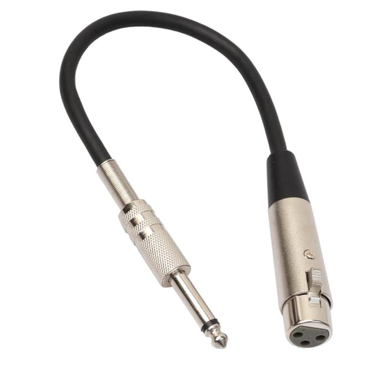 楽器部品用の1/4TRSオーディオオスから3ピンXLRメスコード