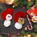 ペット用クリスマススカーフ クリスマスドレスアップ衣装 かわいい装飾ペット用ニットスカーフ 猫用首輪飾り 家族の集まり用