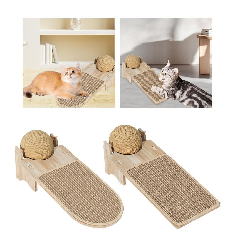 猫用爪とぎランプ ギフト ペット用爪とぎスタンド ペットアクセサリー おもちゃ 木製 耐摩耗 多機能 猫..