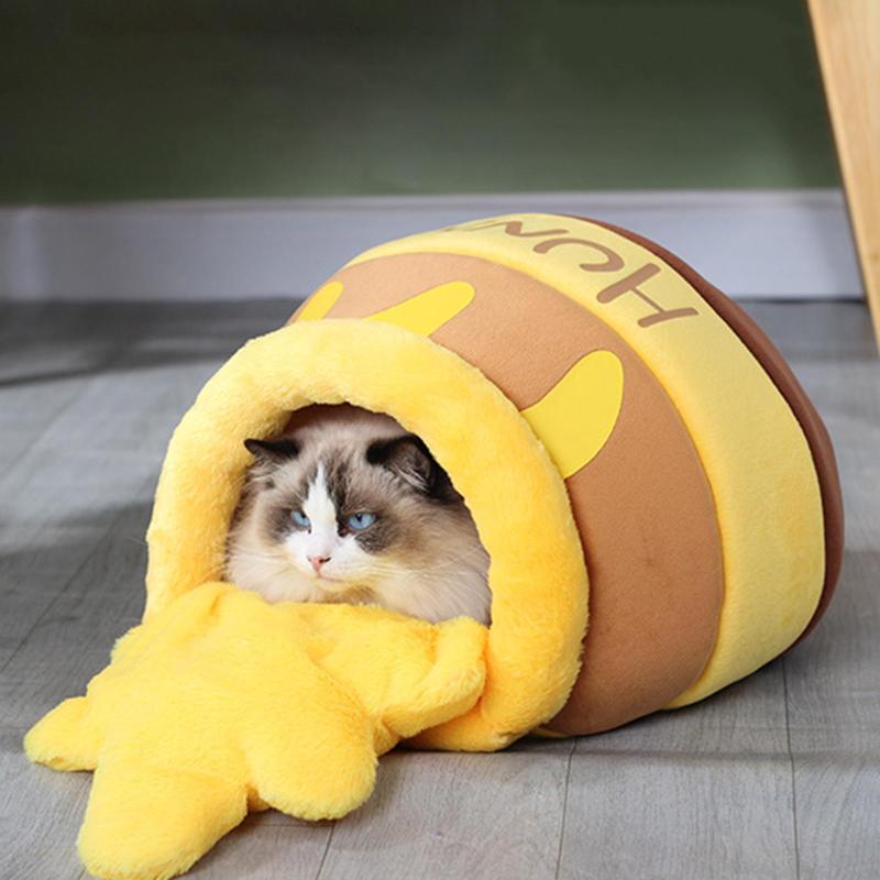 猫の巣ベッド.快適な装飾的な居心地の良い洞窟.犬小屋