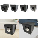 猫ハウス フェルトベッド 洞窟 自己保温 折りたたみ式 スヌーズ 猫用隠れ家キューブベッド チワワ ポメラニアン バニー プードル ハムスター用