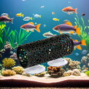 ベタトンネル 吸盤付き 水槽アクセサリー ベタの魚のおもちゃを隠す