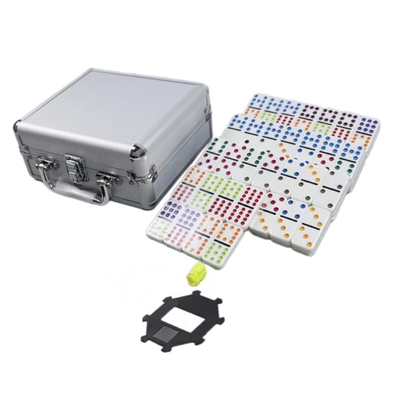 メキシカントレインドミノセット ファミリーボードゲーム 教育玩具 ドミノボードゲーム