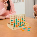 木製4in1列ゲーム 男の子 女の子 コーヒーテーブル装飾 頑丈なボードゲーム