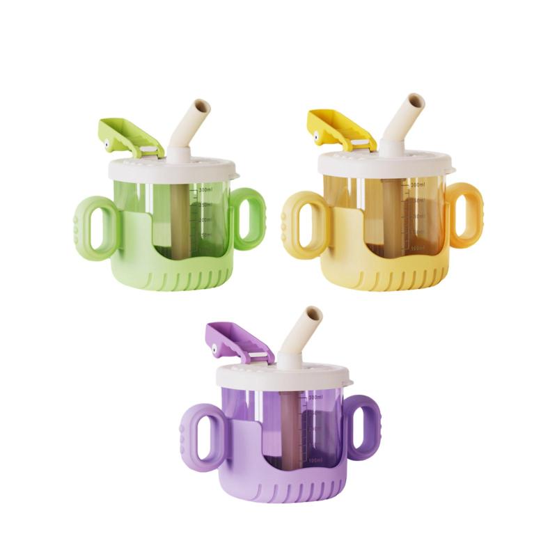 シッピーカップ シリコントレーニングカップ 10オンス/300ml 漏れ防止 壊れにくい 2ハンドル 赤ちゃん 男の子 女の子用