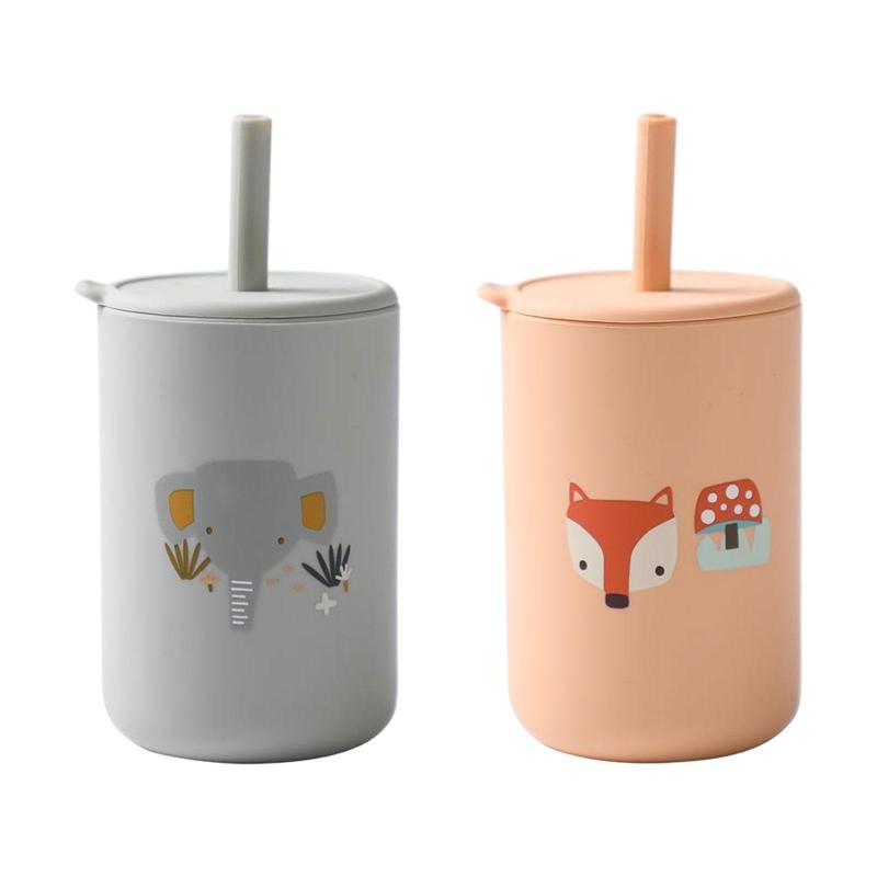 ベビードリンクカップ ドリンクストローカップ 食品グレードトレーニングカップ トレーニングストローカップ ホリデーギフト 女の子と男の子 新生児 乳児用