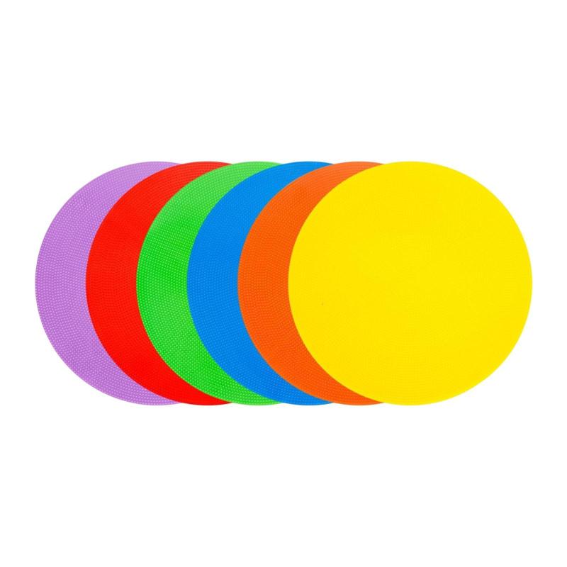 トレーニングスポットマーカー.平らなコーン.9インチのフィールドコートマーカーは.サッカー学校の運動ドリルバスケットボールコーチングのためのスポットを配置します