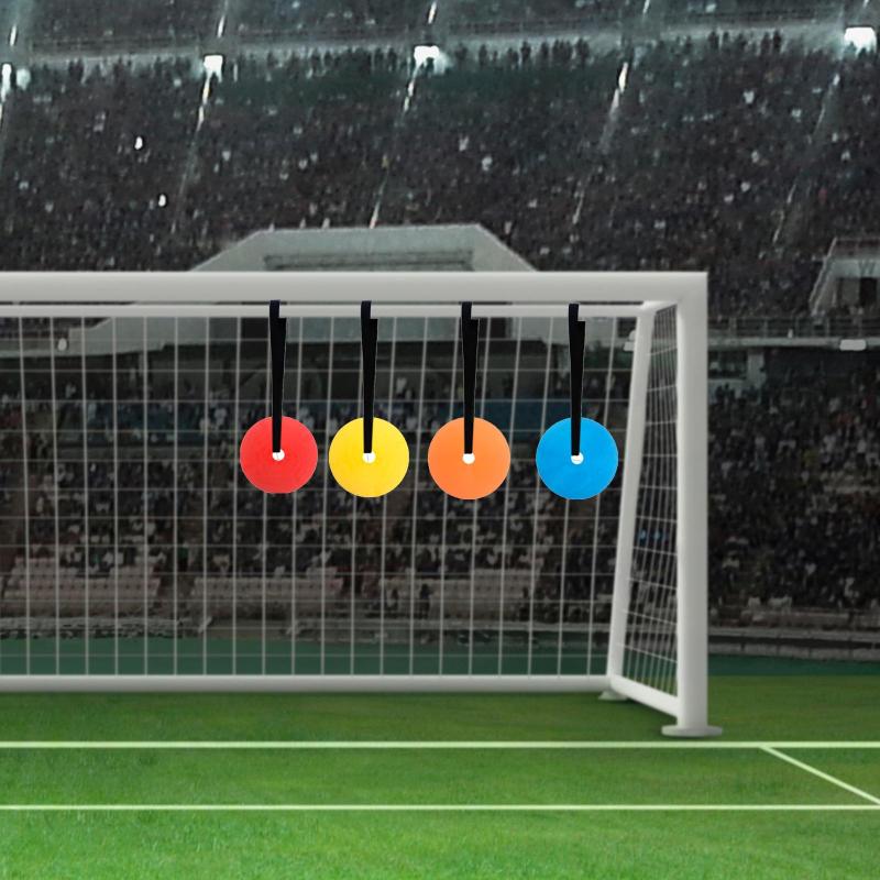 サッカーターゲットディスク 4個 フットボール用具 敏捷性トレーニングターゲット