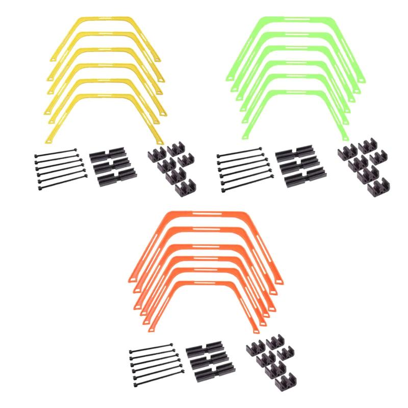 六角形の敏捷性リング スピードリング 六角形のリング.敏捷性フットワークトレーニング用の敏捷性ハードル