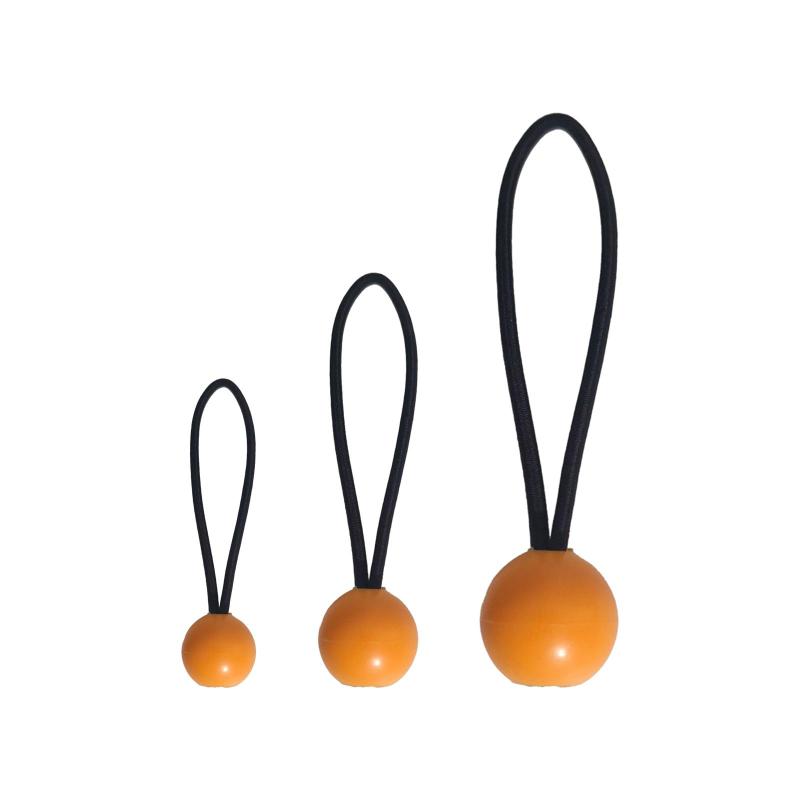 4x バンジーコード ボール付きタイダウンストラップ 再利用可能な 4mm 結束ロープ ホースを保持するた..