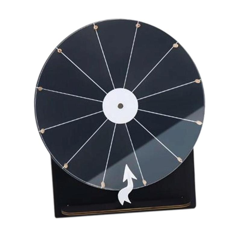 賞品用ホイール スタンド付き アクリル製 再利用可能 消去可能 表面が透明なフォーチュンホイール