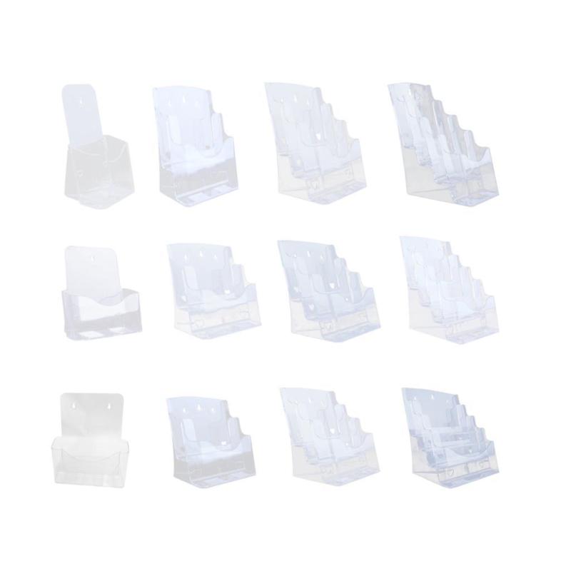 アクリルパンフレットホルダーパンフレットディスプレイスタンド.ギフトドキュメントペーパー文献ホルダー雑誌ホルダーパンフレット受付用