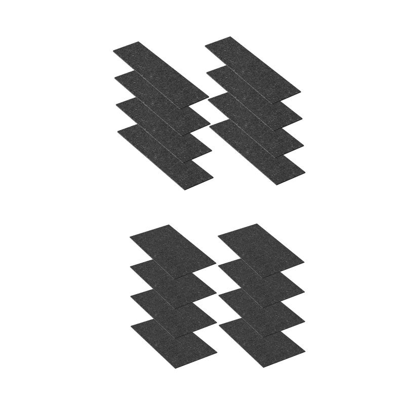 8ピース/個自己散水シードスタートマットキャピラリーマット.交換.アクセサリー黒い庭師が水耕栽培の鉢..