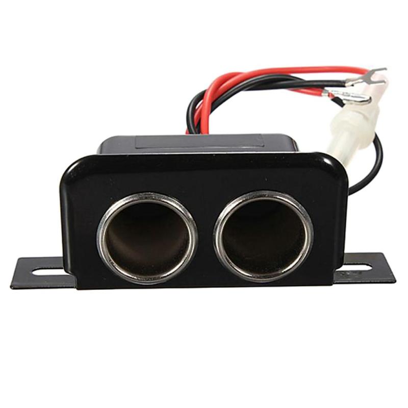 ダブルソケットソケットシガレットライター10アンペアのマリンボートカーオートバイ