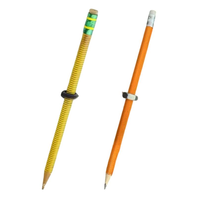 フィジェットペンシル 文房具ツール 筆記具 持ち運びに便利 ねじ式筆記用鉛筆 ねじ式フォーカスペン 旅..