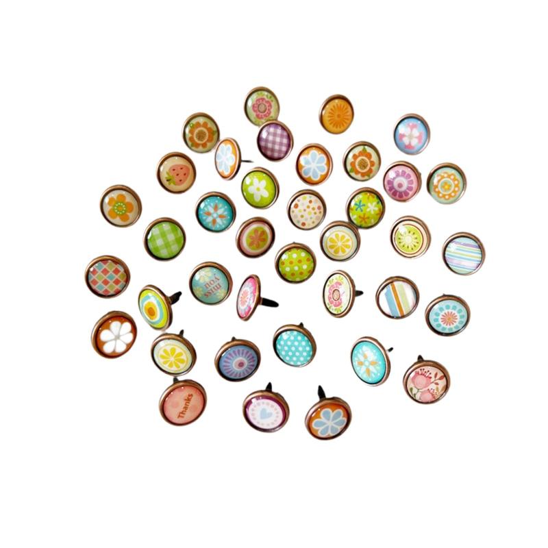 200個入り ミニブラッド 12mm 鉄製ペーパーファスナー カード作り アートクラフト用